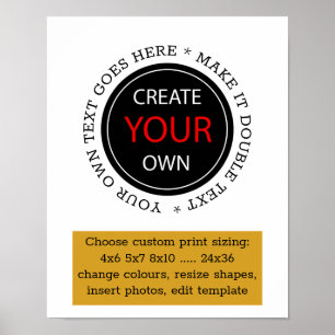 Create Your Own - Personalised, branded / Custom Poster