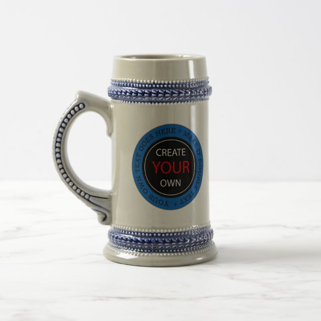 Create Your Own - Personalised, branded / Photo Beer Stein (Left)