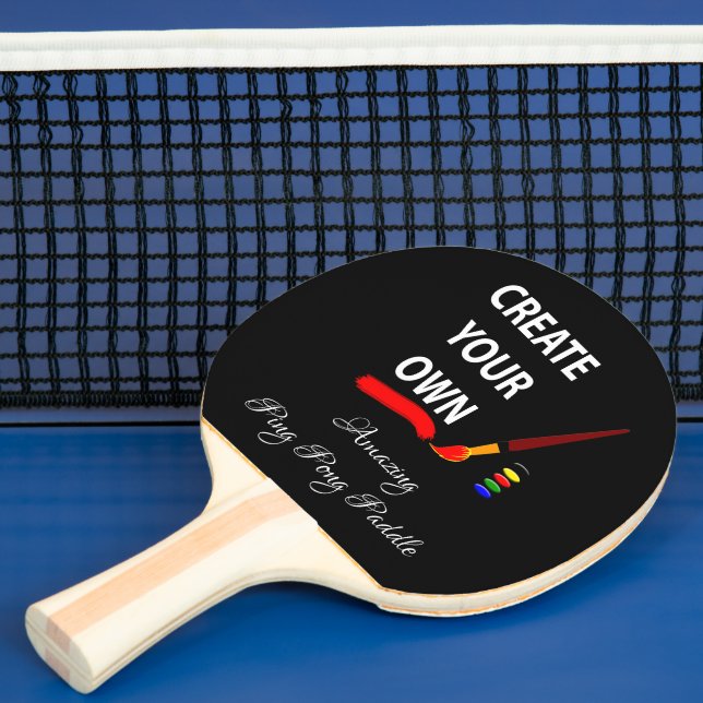 Create Your Own - Personalised, branded / Photo Ping Pong Paddle (Insitu)