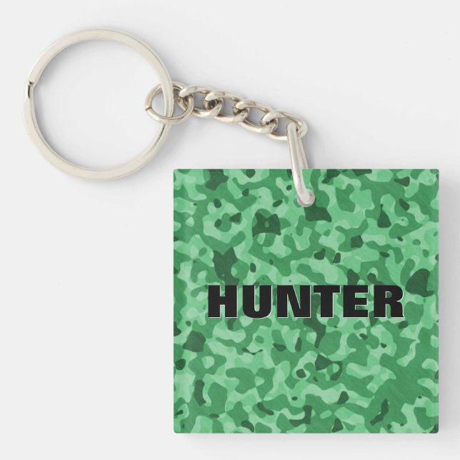 Create Your Own Personalised Camouflage Pattern Key Ring (Front)