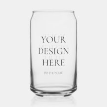 Create Your Own Personalised Can Glass