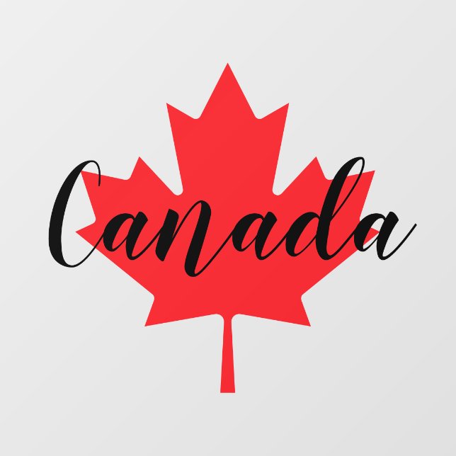 Create Your Own Personalised Canada Red Maple Leaf (Sheet)