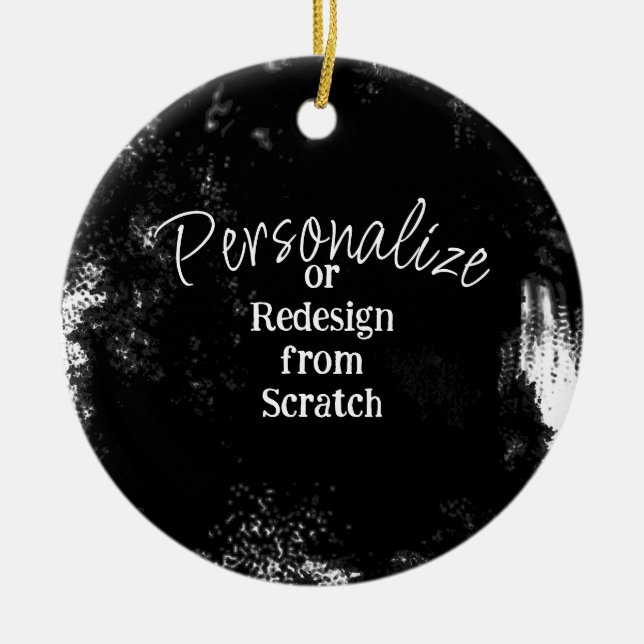 Create Your Own Personalised Ceramic Tree Decoration (Front)
