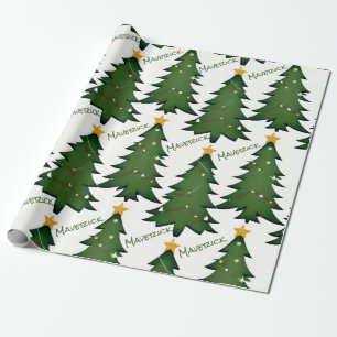 Create Your Own Personalised Christmas Tree Wrapping Paper
