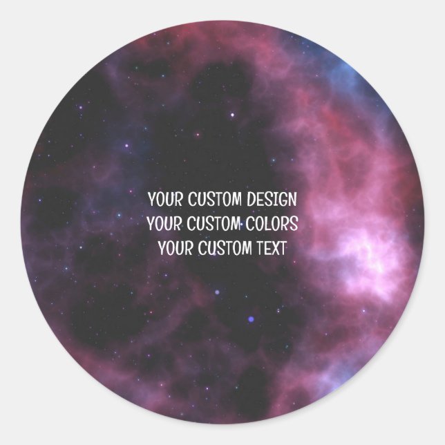 Create Your Own Personalised Classic Round Sticker (Front)