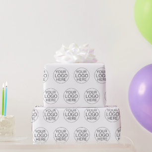 Create Your Own Personalised Company Business Logo Wrapping Paper