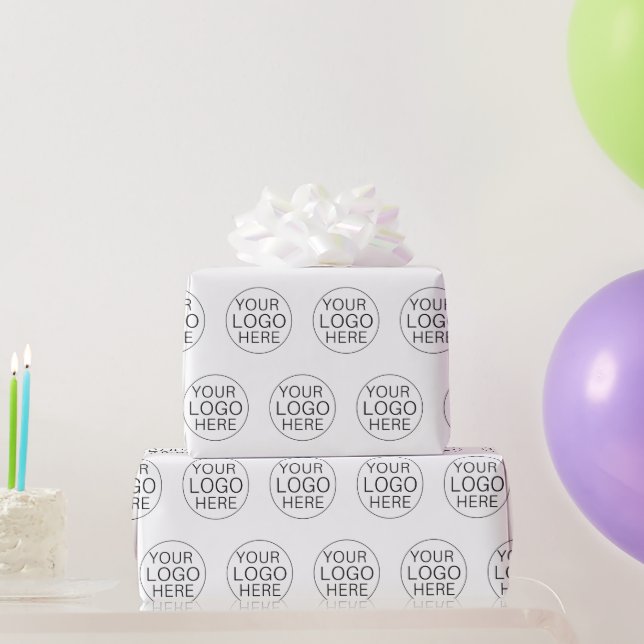Create Your Own Personalised Company Business Logo Wrapping Paper (Party Gifts)