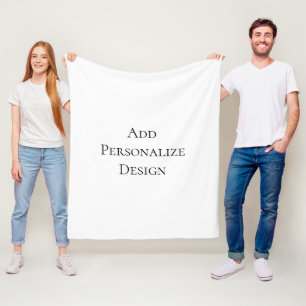 Create Your Own Personalised Custom  Fleece Blanket