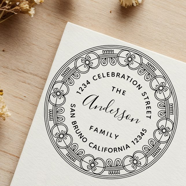 Create Your Own Personalised Custom Name & Address Self-inking Stamp (Creator Uploaded)