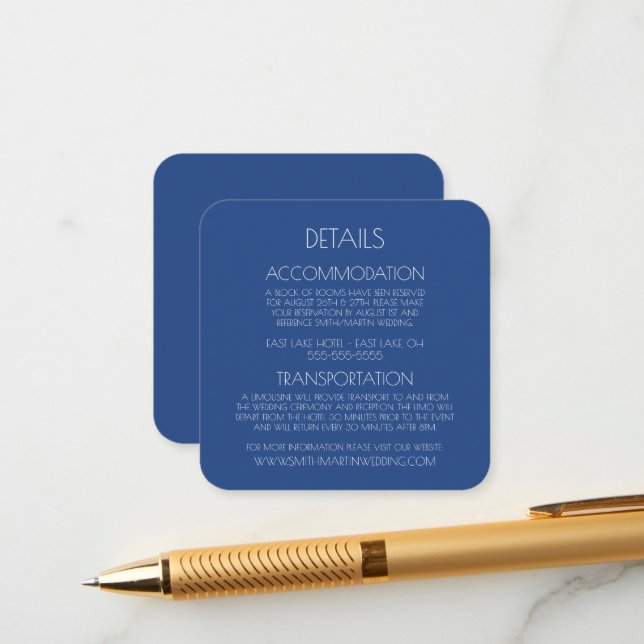 Create Your Own Personalised Custom Text Enclosure Card (Front/Back In Situ)