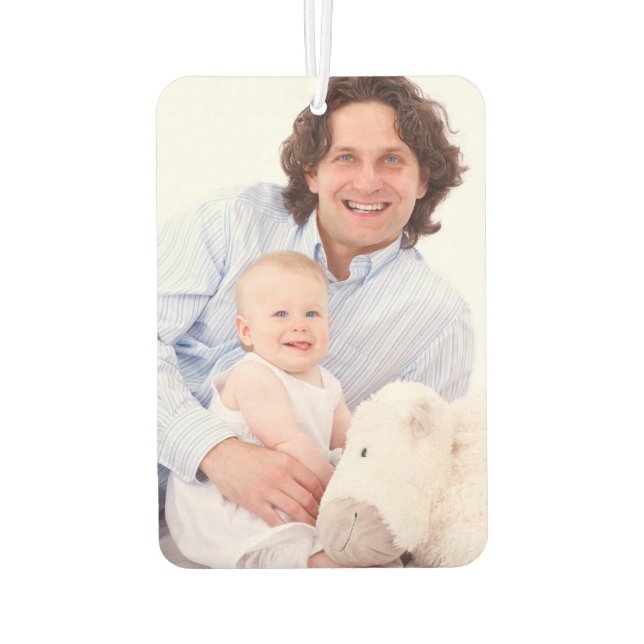 Create Your Own Personalised Family Photo Car Air Freshener (Back)