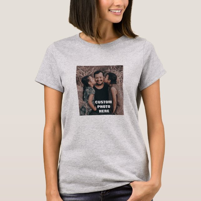 Create your Own Personalised Family Photo T-Shirt (Front)