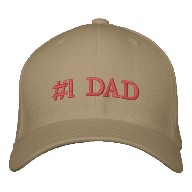 Create Your Own Personalised Gift for Fathers Day Embroidered Hat (Front)