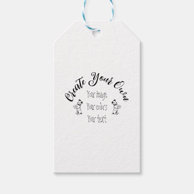 Create Your Own Personalised Gift Tags (Front)