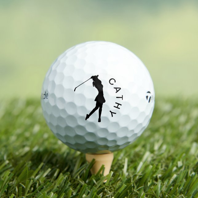 Create Your Own Personalised Golfer Logo Name Golf Balls (Insitu Tee)