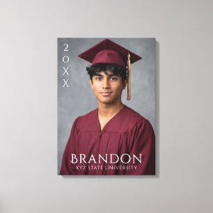 Create Your Own Personalised Graduation Photo Canvas Print
