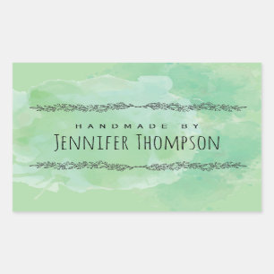 Create Your Own Personalised Handmade By Rectangular Sticker