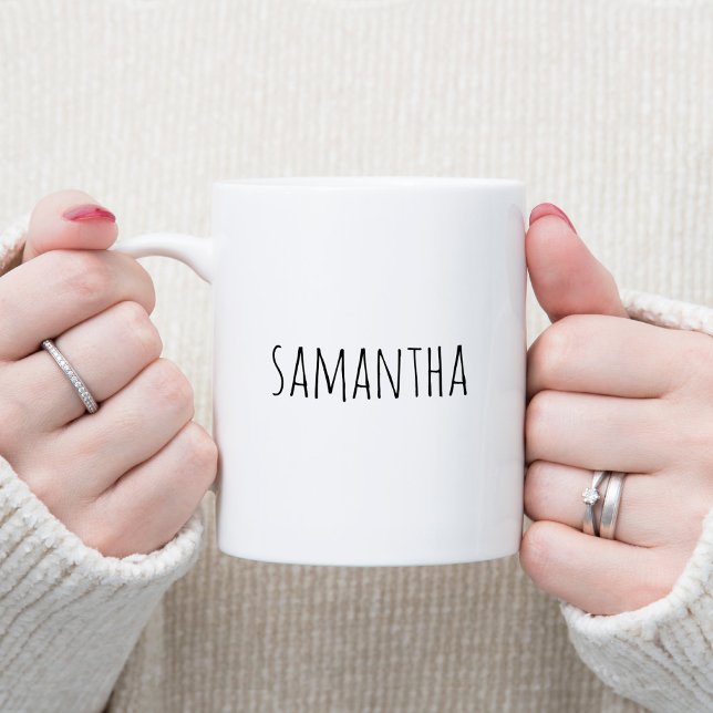 Create Your Own Personalised Handwriting Farmhouse Coffee Mug (Create Your Own Personalized Handwriting Farmhouse Coffee Mug)