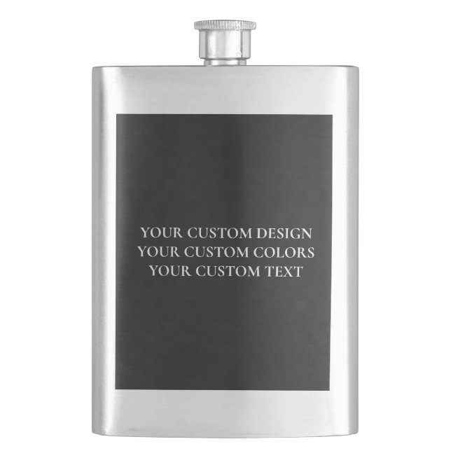 Create Your Own Personalised Hip Flask (Front)