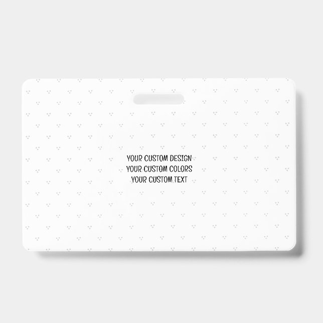 Create Your Own Personalised ID Badge (Front)