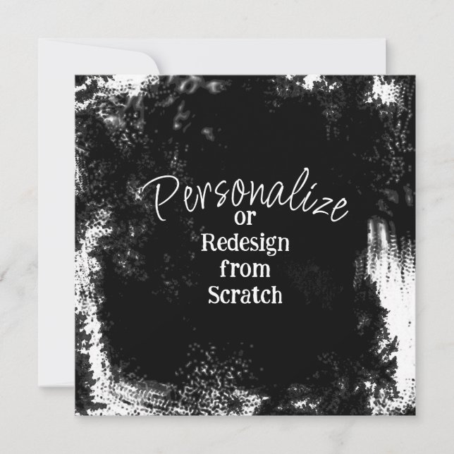 Create Your Own Personalised Invitation (Front)