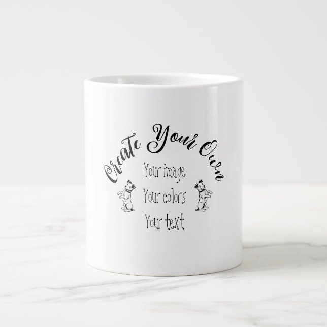 Create Your Own Personalised Large Coffee Mug (Front)