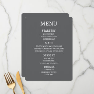 Create Your Own Personalised Menu
