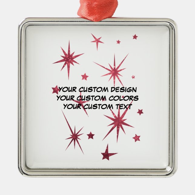 Create Your Own Personalised Metal Tree Decoration (Front)