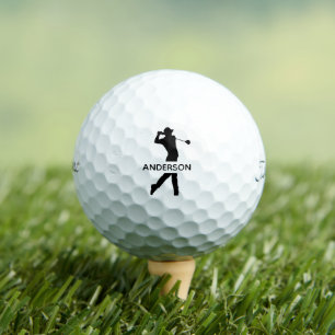 Create Your Own Personalised Modern Monogram Name  Golf Balls