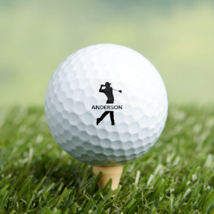 Create Your Own Personalised Modern Monogram Name  Golf Balls