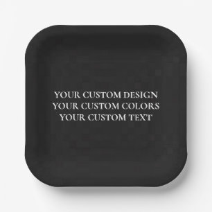 Create Your Own Personalised Paper Plate