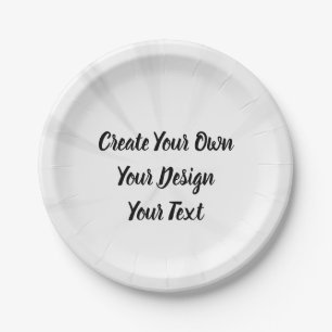 Create Your Own Personalised Paper Plate