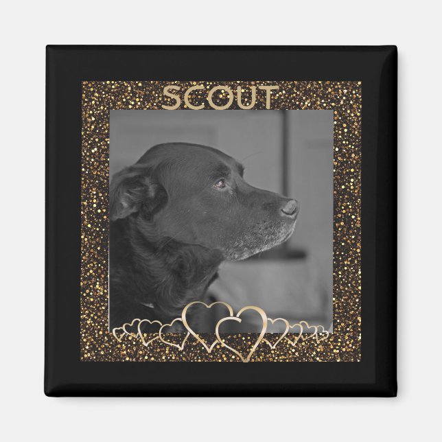 Create Your Own | Personalised Pet Photo Keepsake Magnet (Front)