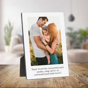 Create Your Own Personalised Photo and Quote Plaque