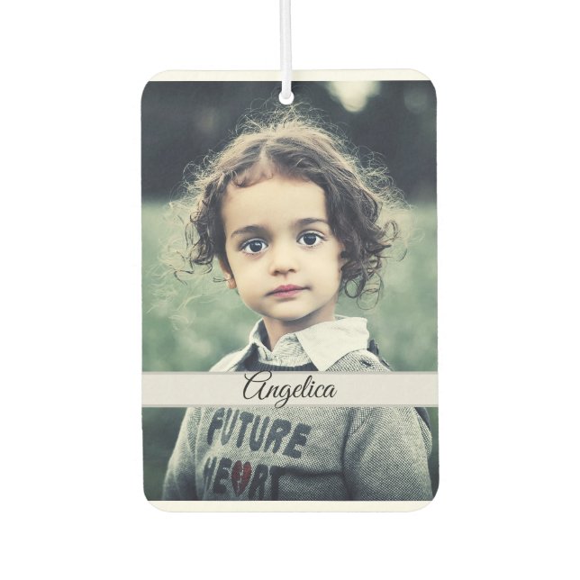 Create Your Own Personalised Photo Car Air Freshener (Front)