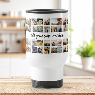 Create Your Own Personalised Photo Collage Travel Mug