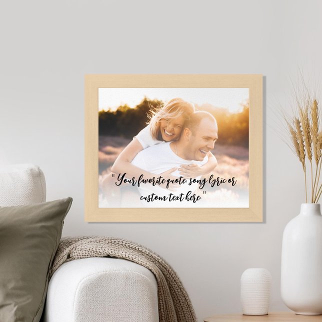 Create Your Own Personalised Photo Custom Quote Poster (Creator Uploaded)