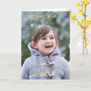Create Your Own Personalised Photo Greeting Card