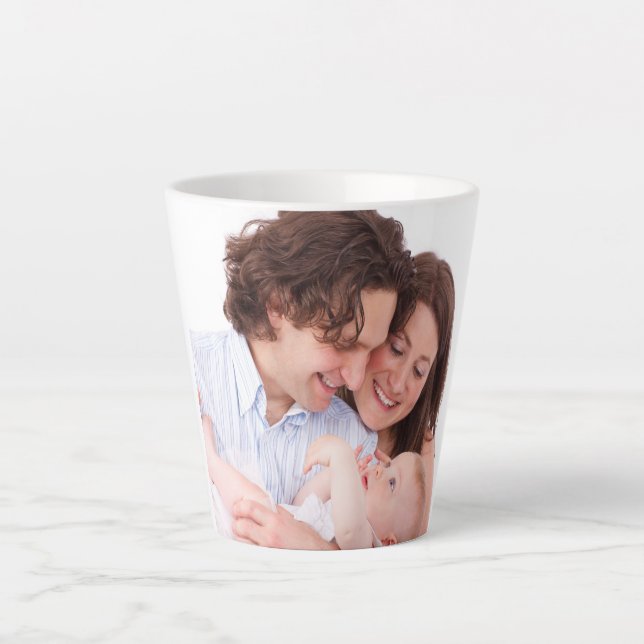 Create Your Own Personalised Photo Latte Mug (Front)