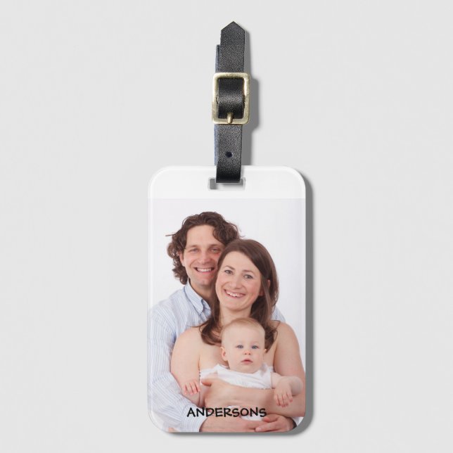 Create Your Own Personalised Photo Luggage Tag (Front Vertical)