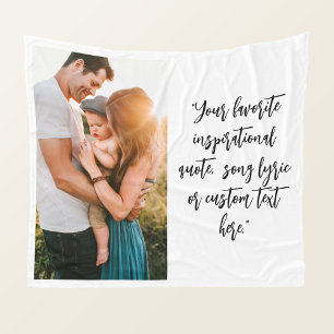 Create Your Own Personalised Photo Quote Fleece Blanket
