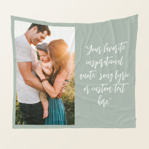 Create Your Own Personalised Photo Quote Fleece Blanket