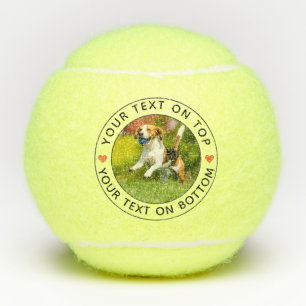 Create Your Own Personalised Photo Simple Text Tennis Balls
