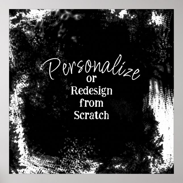 Create Your Own Personalised Poster (Front)