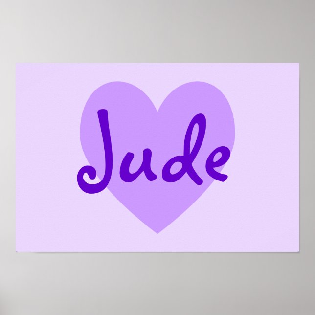 Create Your Own Personalised Purple Heart Poster (Front)