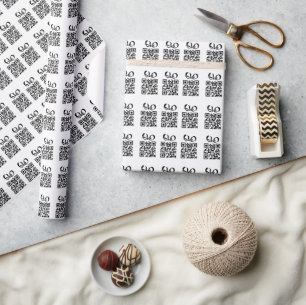Create Your Own Personalised QR Code Business Wrapping Paper