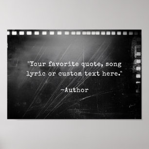 Create Your Own Personalised Quote Poster