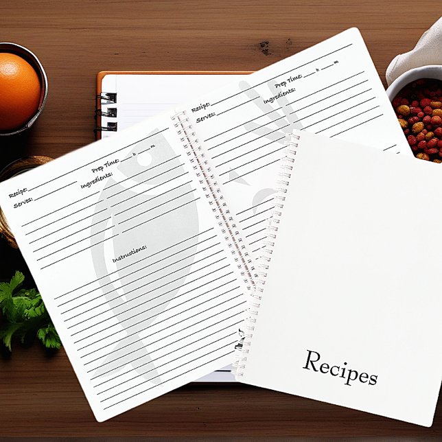 Create your own personalised recipe  notebook (Creator Uploaded)