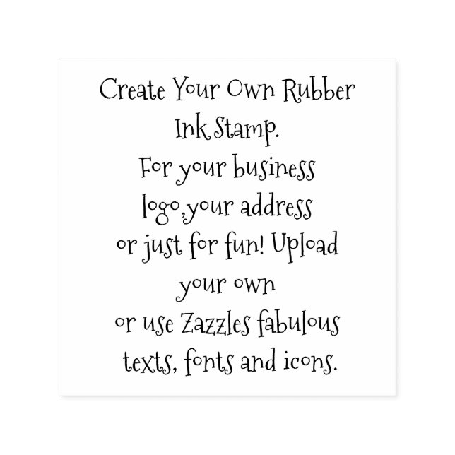 Create Your Own Personalised  Self-inking Stamp (Design)