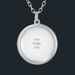 Create Your Own Personalised Silver Plated Necklace<br><div class="desc">Create your own custom personalised item from scratch by replacing the placeholder image with an image of your own using the Zazzle design tool. Add some custom text if desired and choose your favourite fonts, colours and styles. Create your own custom colour and design wedding decorations and supplies, or choose...</div>